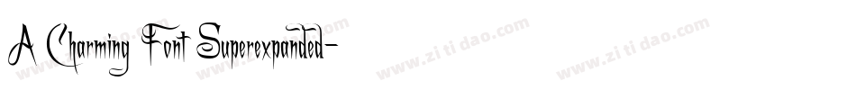 A Charming Font Superexpanded字体转换